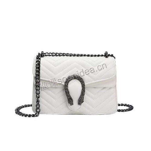  New Trendy Fashion Popular All-match Rhombic Chain Western Style Messenger Shoulder Bag For Women